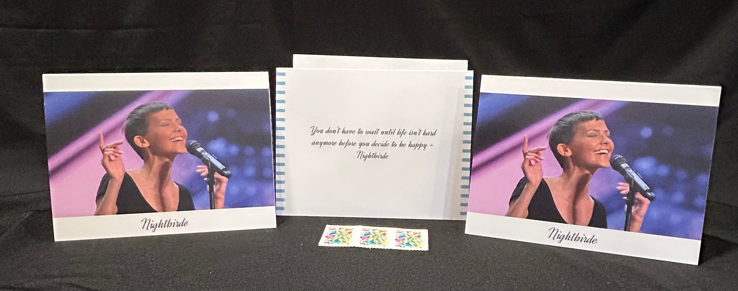 Nightbirde Note Cards – Set of 3 With Envelopes & Forever Stamps