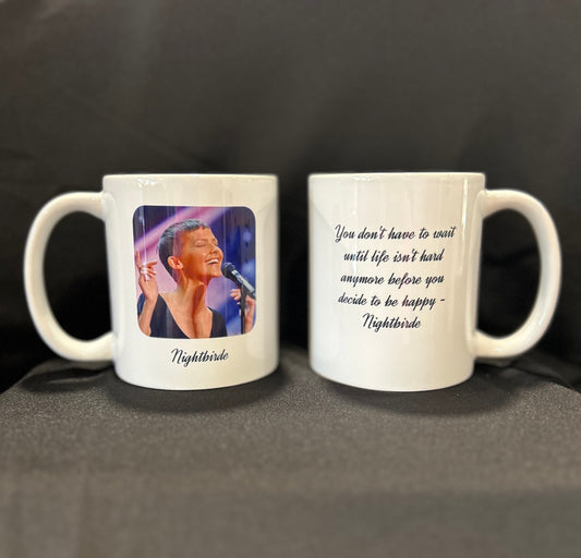 Nightbirde Ceramic Photo Quote Mug